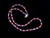 Vintage Sterling Silver Amethyst Ruby Citrine Gemstone Beaded Necklace 16.5”