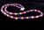 Vintage Sterling Silver Amethyst Ruby Citrine Gemstone Beaded Necklace 16.5”