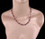 Vintage Sterling Silver Amethyst Ruby Citrine Gemstone Beaded Necklace 16.5”