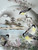 Antique Japanese Meiji Porcelain Satsuma Plate Hand Painted Birds Mt.Fuji Signed