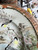 Antique Japanese Meiji Porcelain Satsuma Plate Hand Painted Birds Mt.Fuji Signed