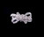 Vintage Sterling Silver Bow Ribbon Cubic Zirconia CZ Ring Sz 7.5