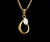 Vintage Mid century Gold Plated Genuine Australian Opal Filigree Pendant Necklace