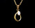 Vintage Mid century Gold Plated Genuine Australian Opal Filigree Pendant Necklace