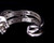 Vintage Sterling Silver .66cttw Black White Diamonds Huggie Cute Hoop Earrings 1”