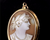 Antique Victorian 10k Yellow Gold Conch Shell Cameo Pin Brooch Pendant 1.5”