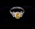 Vintage Sterling Silver .75ct Citrine Solitaire Petite Ring Size 5.5