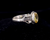 Vintage Sterling Silver .75ct Citrine Solitaire Petite Ring Size 5.5
