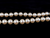 Vintage Gold Plated Simulated Menorca Pearl Hand Knotted Beaded Necklace 16.5”
