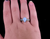 Vintage Sterling Silver Gold Plated Owyhee Blue Opal Oregon CZ  Ring Band sz 10