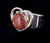 Vintage Sterling Silver Sunstone Jay king Desert Trading DTR Thick Band Ring 8