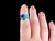 Estate 14k Gold Cirari Lapis Lazuli Malachite Turquoise Cluster Ring s 7.25