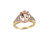 Vintage 14k Yellow Gold Pink 2.87cttw Morganite Diamond Beautiful Ring sz 6.25