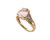 Vintage 14k Yellow Gold Pink 2.87cttw Morganite Diamond Beautiful Ring sz 6.25