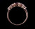 Vintage 14k Rose Gold Pink 2.4cttw Morganite 5 Stone Beautiful Ring sz 9