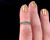 Vintage 10-14k Gold Blue Green Tourmaline QVC Vault Half Eternity Ring Band 8.25