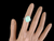 Estate Platinum Lustrous 6.73cttw Australian Opal Diamond Statement Ring sz 6
