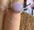 Estate Platinum 9.47cttw Lavender Jade Jadeite Diamonds Statement ring Sz 7