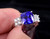 Estate Platinum Gem Bleu 4.61cttw Cushion Cut Tanzanite Diamond Statement Ring sz 7