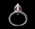 Vintage 14k White Gold 3+ct Natural Sunstone Diamonds Marquise  Halo Ring 6.5