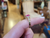 Vintage 14k Yellow Gold Natural Pink Sapphire Cab Diamond Statement Ring sz 8.5