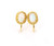 Vintage 14k Yellow Gold Flashy Australian Opal Screw Back Earrings .5" So Cute!