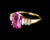 Estate 18k Yellow Gold 2.39cttw Pink Sapphire Diamond Ring sz 6.5