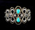 Estate Sterling Silver Turquoise American West Carolyn Pollack Cuff Bracelet 6.25”
