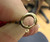 Vintage 14K GF Gold Filled Red Crystal  Swarovski Bead Beaded Bracelet 7 1/8"