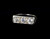 Antique Deco Mine Cut .72ct Diamond 18k White Gold 3 Stone Band Ring sz 7