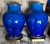 Antique Art Deco Paul Milet Sèvres Pr Bronze Ormolu Vases Urns Blue Drip Glaze