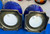 Antique Art Deco Paul Milet Sèvres Pr Bronze Ormolu Vases Urns Blue Drip Glaze