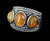 Estate Sterling Silver 3 Opals JOYA by Judy Crowell Modern Ring Sz 9
