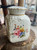 Vintage Royal Crown Derby Tea Caddy -Derby Posies-Porcelain Jar Lid Mid Century