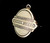 Antique 10k Gold GF Victorian Taille D'Épargne Enamel Pin Brooch Pendant 1.25”