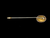 Antique Gold Filled GF Goldstone Victorian Oval Stick Pin 2.5” Pretty!