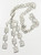 Vintage Crown Trifari Modernist 1960-1970's Greek Key Silver Necklace Statement