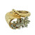 Vintage Diamond Paste Cornucopia Design Gold Plated Statement Cocktail Ring 5-7