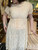 Vintage 70s Boho Chantilly Lace Dress -Light Blush Pink Waist S US 5/6-Wedding?
