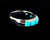 Vintage Sterling Silver NOS Sleeping Beauty Turquoise Wedding Ring Band 8.5