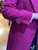 Vintage 70s Pink Wool Great Coat Peacoat US 12 14 Double Breasted Jennifer Chase