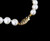 Vintage 14k Yellow Gold 6mm White Pearl Hand Knotted 70s Beaded Bracelet 7.5”