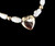 Vintage 14k Yellow Gold 7mm White Freshwater Pearl Gold Heart Beaded Necklace 18”