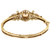Vintage 14k Gold 1.56cttw Victorian Revival Australian Opal Bangle Bracelet 6”
