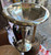 Antique Deco Centerpiece Compote Fruit Bowl SilverPlate American Sheffield 12.75