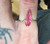 Estate 14k Yellow Gold 1cttw Pear Shaped Pink Tourmaline Light Dainty Ring sz 8