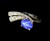 Vintage 14k White Gold 1.73cttw Linde Lindy Blue Star Sapphire Diamond Ring s4
