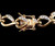 Vintage  Gold Bronze Over Sterling Silver Diamond Blue Topaz Tennis Bracelet 7.5”