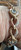 Vintage  Gold Bronze Over Sterling Silver Diamond Blue Topaz Tennis Bracelet 7.5”