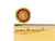 Vintage 14k Yellow Gold Harlem School of Nursing Monogram Wreath Brooch Pin 1”